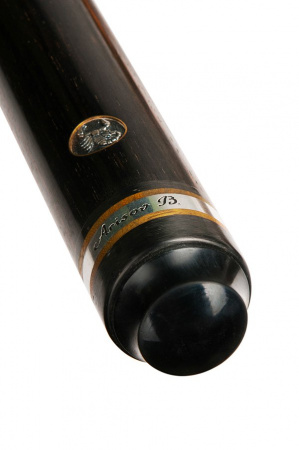 Кий для русского бильярда мастера Арисова Севан, двухсоставной (пламенный эбен, граб)