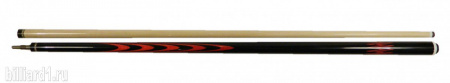 Бильярдный кий для русского бильярда мастера Попова Кастор (граб, черный граб, кото), двухсоставной