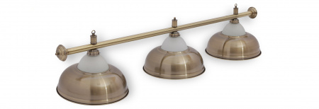 Бильярдный светильник Кроун 3 плафона (бронзовый)